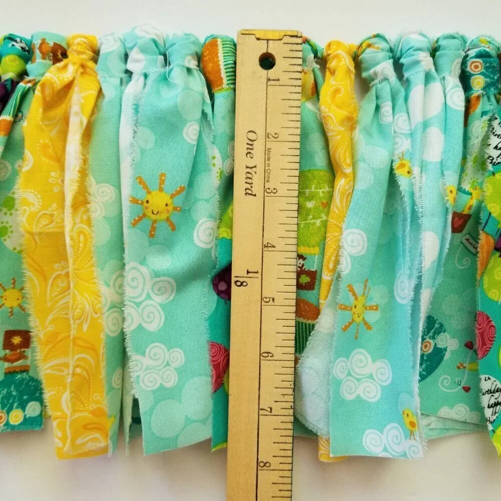 Fabric Banner Wall Hanging | Cubicle Decor, Fabric Garland | Hot Air Balloon | 7